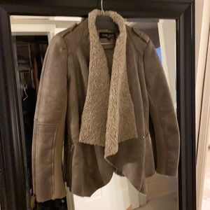 Black Rivet Sherpa lined jacket